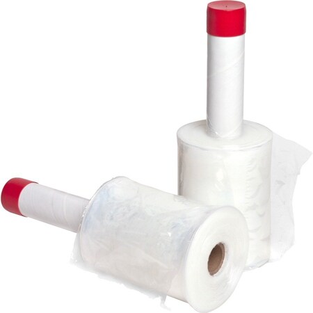 Sparco Stretch Film With Handle, 80 Gauge, 5"x1000' RL, 4/CT, Clear SPR01568